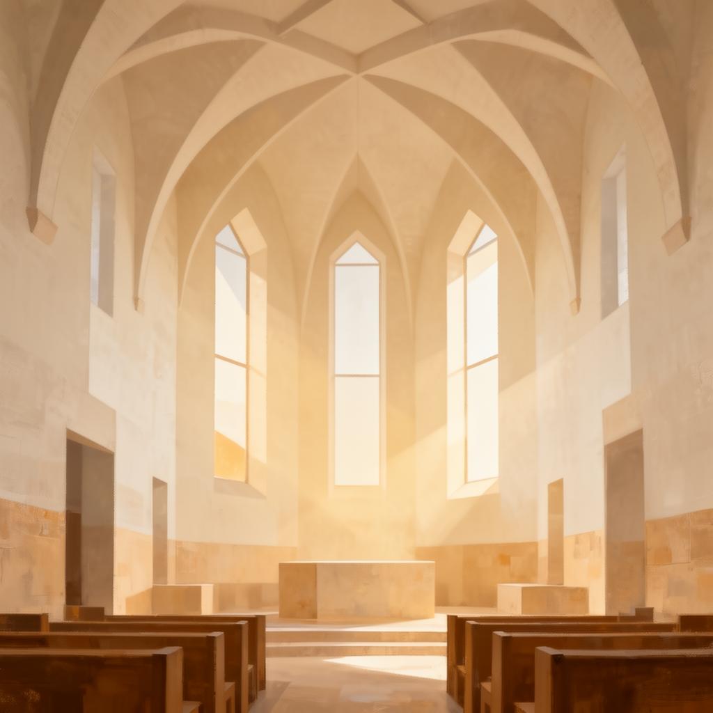 Abstrakter Kirchenraum